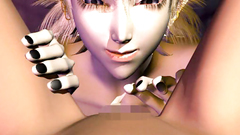 Muscular man fucks a pretty 3d blonde mouth