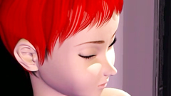 Incredible redhead girl loves when her lick the back of the hole