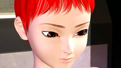 Incredible redhead girl loves when her lick the back of the hole