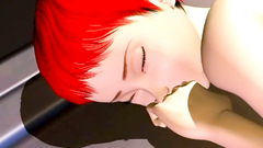 Incredible redhead girl loves when her lick the back of the hole