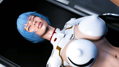 3D Deepthroat and analhole fucking in space