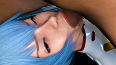 3D Deepthroat and analhole fucking in space