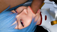 3D Deepthroat and analhole fucking in space