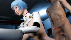 3D Deepthroat and analhole fucking in space