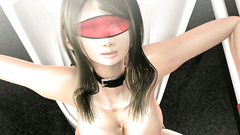 Hot 3D teen with dark hair get sperm in her wet pussy