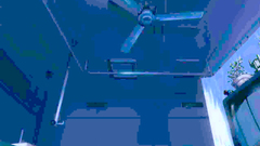 A man in a gas mask and latex fucks teen hard in doggy style pose