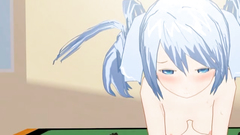 Black hentai monster fucks cute babe on the beach