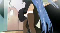Teen school slut in sexy stockings get bangs in classroom