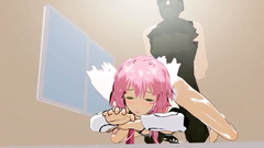 Darkman fucks cute babe in doggy style pose