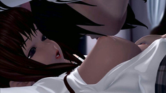 Young futanari babe fucks her cute classmate