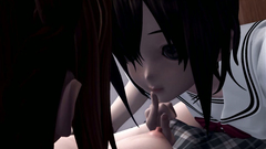 Young futanari babe fucks her cute classmate