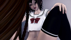 Young futanari babe fucks her cute classmate