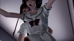 Two young girls decided licking each other pussies in the classroom