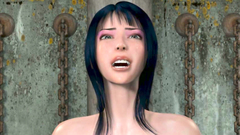 Cartoon witch with hairy pussies dressed in latex stockings fucks with her master