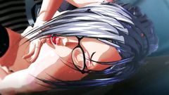 Hot 3d woman in sexy glasses and black stockings with big round ass fucks with horny boy