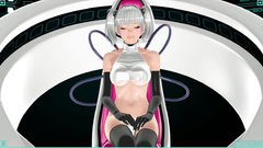 Game play teen babe in sexy black stockings