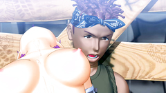 Two cartoon boy hardcore fucking one teen in her anal and pussy - Double Penetration