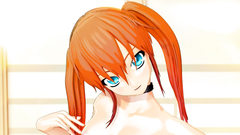 Skinny redhead teen masturbates her shaved pussy