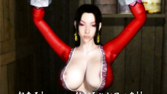 Slut in red dress with sheved pussy fucks with brutal man