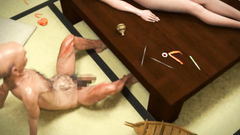 Young babe forced to swallow cock and balls old man