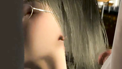 Pretty school teacher with big boobs sucks cocks of her students