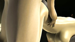 Muscular woman with a cock hardcore fucks cute teen girl