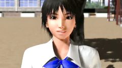 Two slutty young whores sucks one huge 3d dick