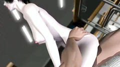 Cute 3d schoolgirl teen gets brutal sex in classroom