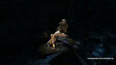 3D Evil princess with strapon cock bangs busty slut