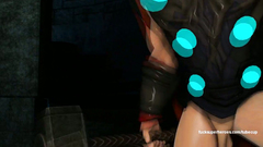 3D Thor fucks in mouth brunette cartoon babe and lick her pussy