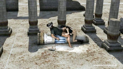 Military guy cruelly fucked Lara Croft