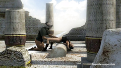 Military guy cruelly fucked Lara Croft