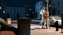 Iceman fucks cute big titted blonde outdoor