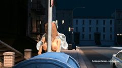 Iceman fucks cute big titted blonde outdoor