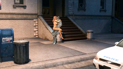 Iceman fucks cute big titted blonde outdoor