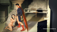 3D Superman fucks perfect blonde milf in her sweet vagina