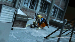 Catwoman in latex costume gets hardcore bangs from sexy Supergirl