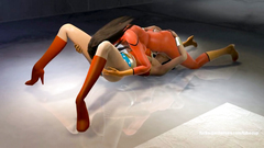 Spider-Woman fucks her fingers Wonderwoman