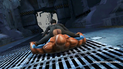 Spiderman shoved his dick in a skinny ass of Catwoman