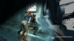 Spiderman shoved his dick in a skinny ass of Catwoman