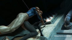 Spiderman shoved his dick in a skinny ass of Catwoman