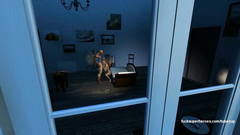 Spiderman pushes his dick in mouth of young cartoon girl