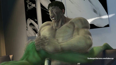Great Hulk with incredible force fucked in ass Hulk-woman