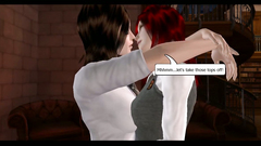 3D Hermione Granger and Ginevra Weasley gently suck Harry Potter dick