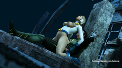 Cartoon Green Lantern brutally fucked blonde cosmo girl