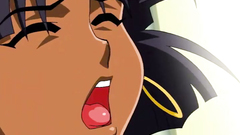 Brunette hentai ebony teen makes amazing blowjob