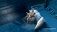 Joker fucks busty girl in pussy and deep throat