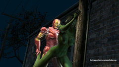 Ironman Tony Stark deeply fucks Hulk woman in her dirty mouth