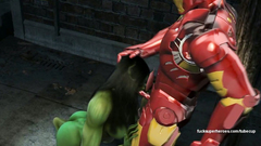 Ironman Tony Stark deeply fucks Hulk woman in her dirty mouth