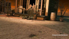 Incredible Hulk fucked hard young babe outdoor